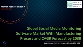 Social Media Monitoring Software Market With Manufacturing Process and CAGR Forecast by 2030