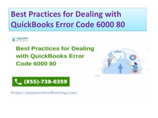 Causes and Solutions for QuickBooks Error Code 6000 80