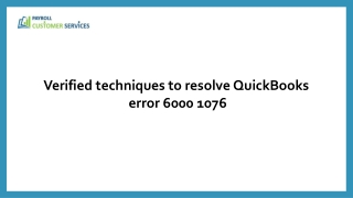 QuickBooks Error 6000 1076 Causes and Effective Fixes