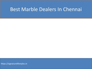 Best Marble Dealers In Chennai