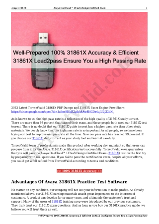 Well-Prepared 100% 31861X Accuracy & Efficient 31861X Lead2pass Ensure You a High Passing Rate