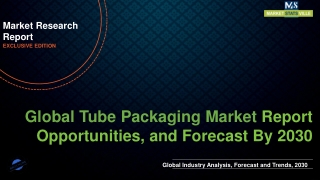 Tube Packaging Market value of around US$ 20.7 billion by 2030