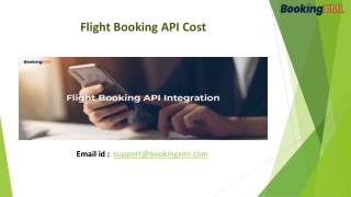 Flight Booking API Cost