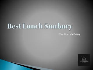 Best Lunch Sunbury