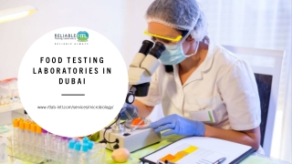 food testing laboratories in dubai