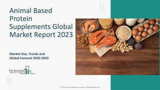 Animal Based Protein Supplements Market Research Analysis 2023-2032