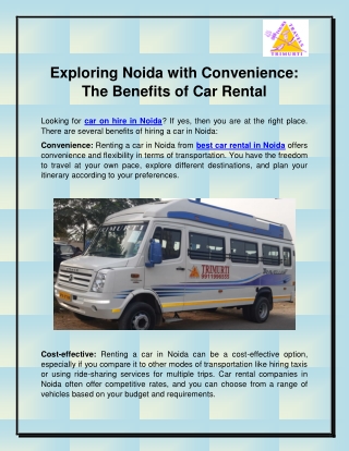 Best Car Rental in Noida