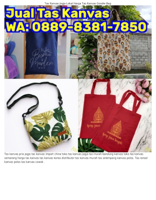 0889•8౩8l•ᜪ850 (WA) Pabrik Tas Serut Kanvas Toko Tas Kanvas Di Bali