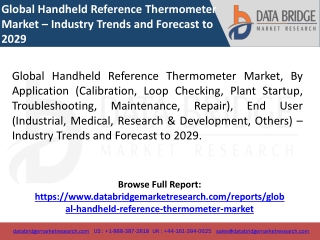 Global Handheld Reference Thermometer Market