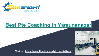 Best Pte Coaching In Yamunanagar