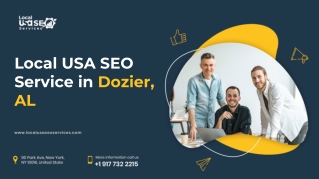 Local USA SEO Service in Dozier, AL