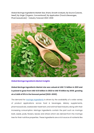 moringa pdf