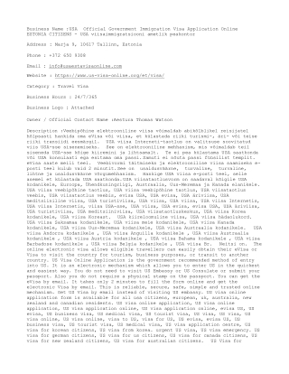 USA  Official Government Immigration Visa Application Online  ESTONIA CITIZENS -