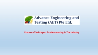 Process of Switchgear Troubleshooting in The Industry 