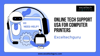 Online Tech Support USA For Computer Printers