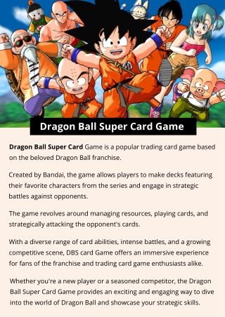 Dragon Ball Collectible Card Game