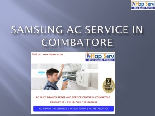 Samsung AC Service In Coimbatore