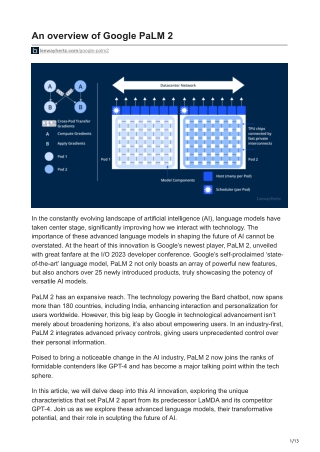 leewayhertz.com-An overview of Google PaLM 2