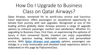 1-888-413-6950 Qatar Airways Business Class seat upgrade