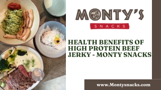 High Protein Beef Jerky - Monty Snacks