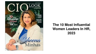 The 10 Most Influential Women Leaders In HR, 2023