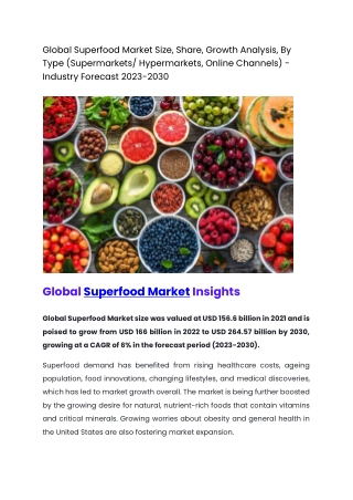 Global Superfood Market