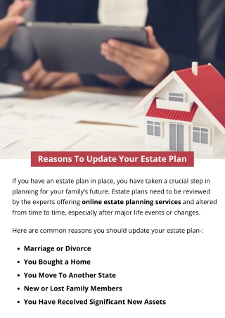 Reasons To Update Your Estate Plan