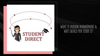 What is Fashion Management & why should you