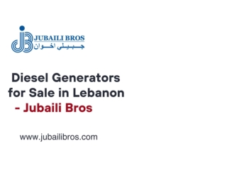 Generator Service Provider in Lebanon