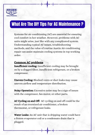 What Are The DIY Tips For AC Maintenance