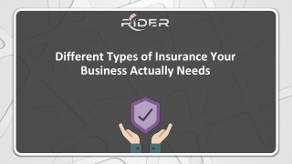 Different Types of Insurance Your Business Actually Needs