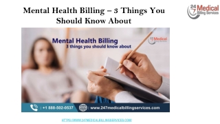 Mental Health Billing – 3 Things You Should Know About