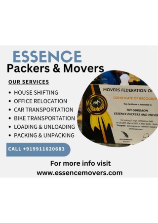 Essence Packers & Movers