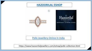 Polki Jewellery Online In India