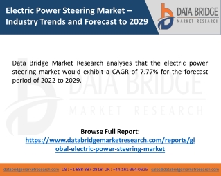 Electric Power Steering Market