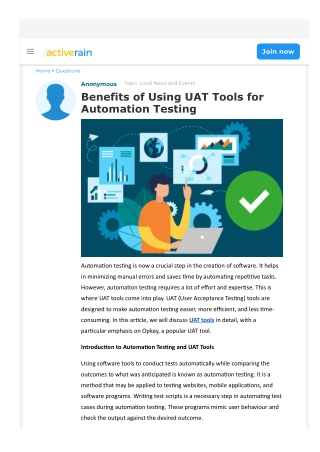 Benefits of Using UAT Tools for Automation Testing