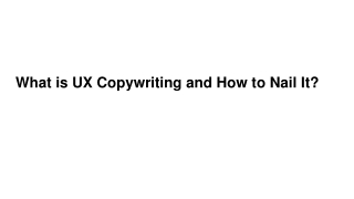 What is UX Copywriting and How to Nail It?