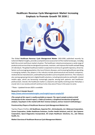 Healthcare Revenue Cycle Management Market