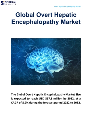 Global Overt Hepatic Encephalopathy Market