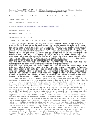 INDIAN EVISA  Official Government Immigration Visa Application Online USA AND FI