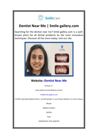 Dentist Near Me  Smile-gallery.com