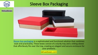 Sleeve Box Packaging