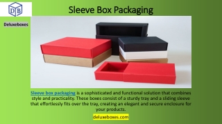 Sleeve Box Packaging