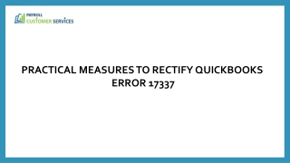 QuickBooks Error 17337 Understanding the Error and Resolving It