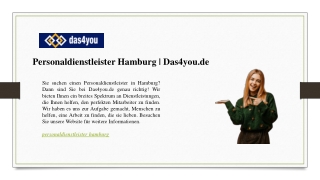 Personaldienstleister Hamburg Das4you.de