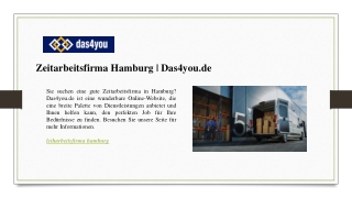 Zeitarbeitsfirma Hamburg Das4you.de