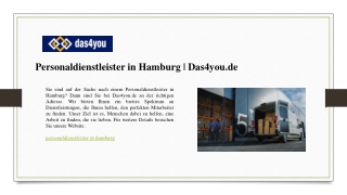 Personaldienstleister in Hamburg Das4you.de