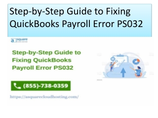 How to Troubleshoot and Fix QuickBooks Payroll Error PS032