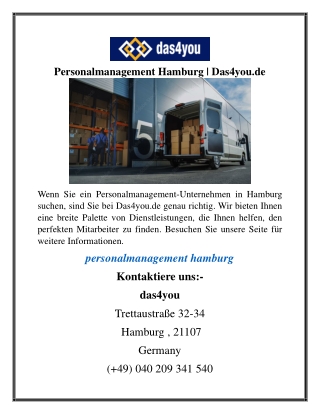 Personalmanagement Hamburg Das4you.de