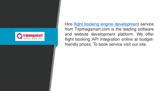 Flight Booking Engine Development Tripmegamart.com